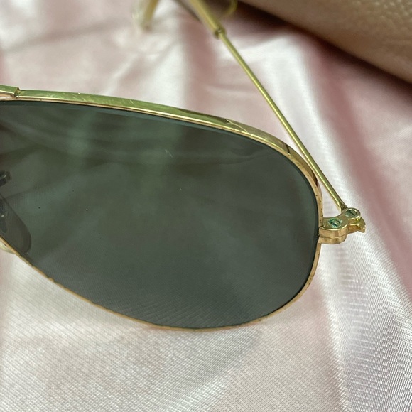 RARE Vintage B&L Ray-Ban Aviators Sunglasses with Case - Picture 7 of 16